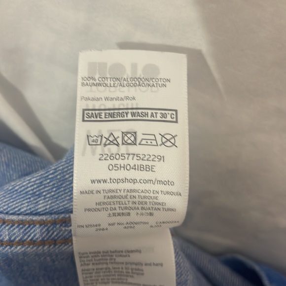 Small denim button up jean skirt - Picture 4 of 5